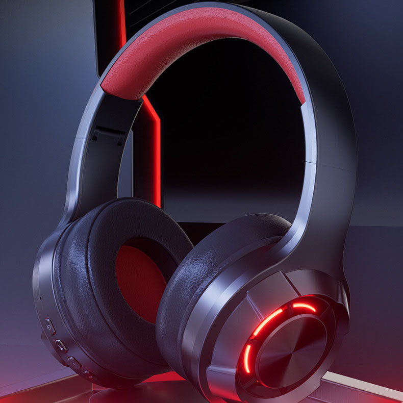 Wireless Bluetooth Gaming Headset – LED Lighting, Ultra-Long Battery Life, Type-C Charging, Low Latency for Esports