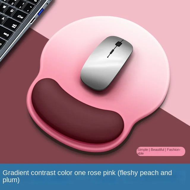 Gradient Silicone Mouse Pad with Wrist Support – Ergonomic Wrist Guard for Comfortable Computing