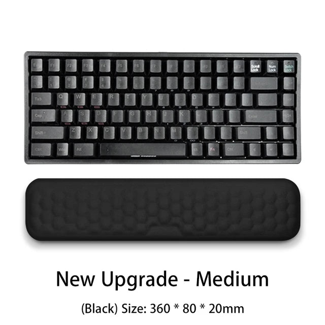 Ergonomic Memory Foam Keyboard & Mouse Wrist Rest – Comfortable Office Typing Support