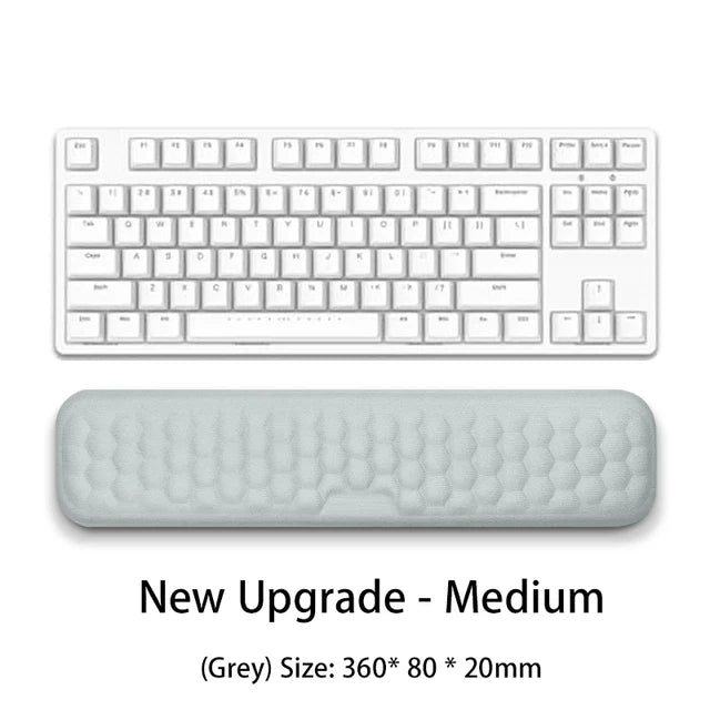 Ergonomic Memory Foam Keyboard & Mouse Wrist Rest – Comfortable Office Typing Support