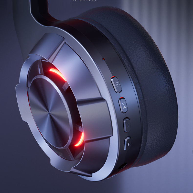 Wireless Bluetooth Gaming Headset – LED Lighting, Ultra-Long Battery Life, Type-C Charging, Low Latency for Esports