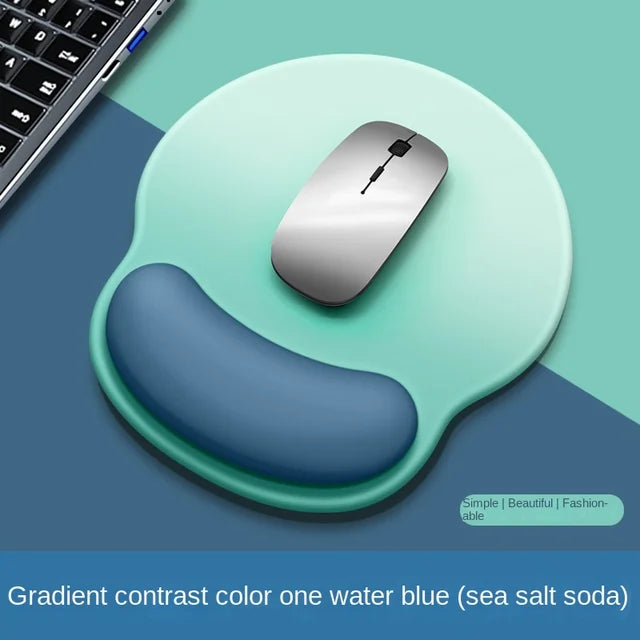 Gradient Silicone Mouse Pad with Wrist Support – Ergonomic Wrist Guard for Comfortable Computing