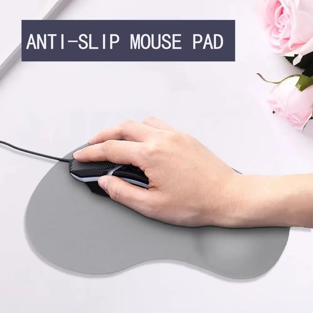 Ergonomic Gel Wrist Mouse Pad – Anti-Slip Gaming Mat for PC & Laptops