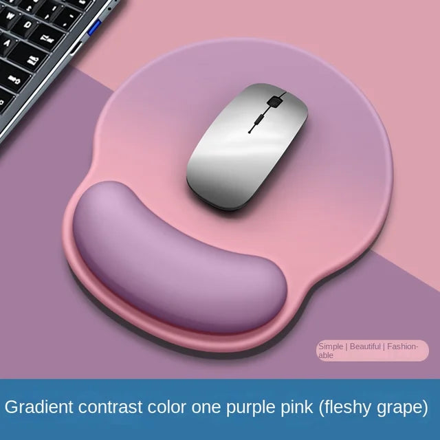 Gradient Silicone Mouse Pad with Wrist Support – Ergonomic Wrist Guard for Comfortable Computing