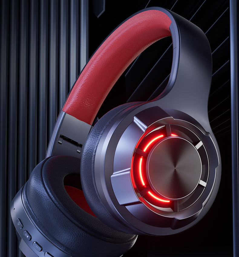 Wireless Bluetooth Gaming Headset – LED Lighting, Ultra-Long Battery Life, Type-C Charging, Low Latency for Esports