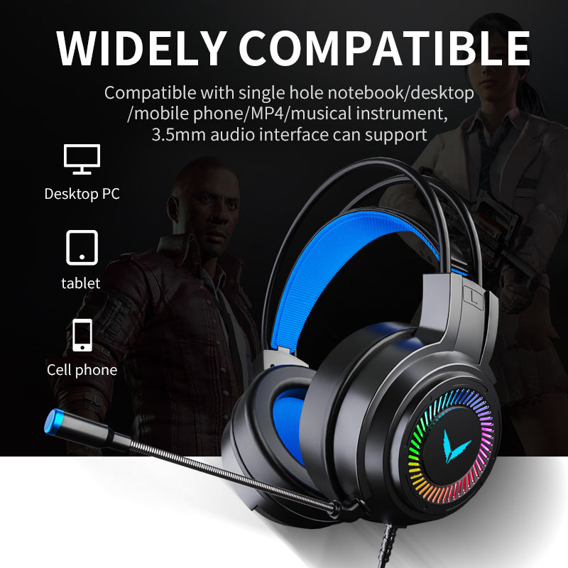 G58 Wired Gaming Headset – 7.1 Channel Surround Sound, Head-Mounted with Microphone, USB Connection