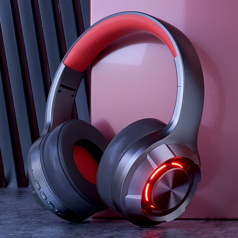 Wireless Bluetooth Gaming Headset – LED Lighting, Ultra-Long Battery Life, Type-C Charging, Low Latency for Esports