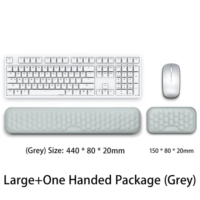 Ergonomic Memory Foam Keyboard & Mouse Wrist Rest – Comfortable Office Typing Support