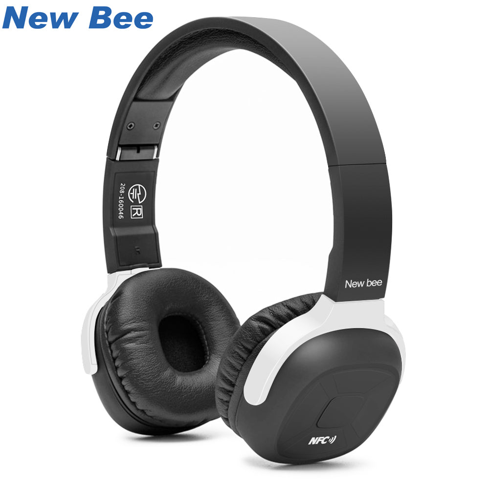 New Bee Wireless Bluetooth Headphones – Stereo Foldable Headset with NFC, Sport App, Mic, for Phone, Computer & TV