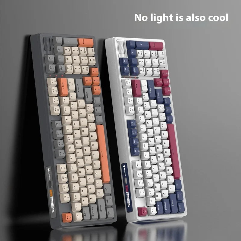 XUNFOX K85 Wired Mechanical Keyboard – Hot Swappable, 96 Keys, Rainbow LED Backlight, USB Wired for Esports, Office, and Home Use