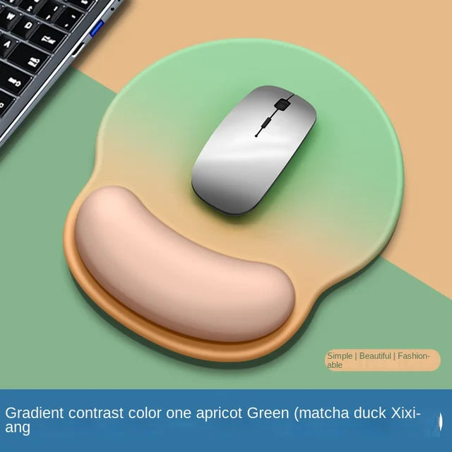 Gradient Silicone Mouse Pad with Wrist Support – Ergonomic Wrist Guard for Comfortable Computing